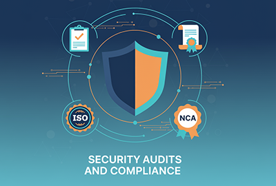 تدقيقات الأمان والامتثال (الأيزو، الهيئة الوطنية للأمن السيبراني، إلخ)